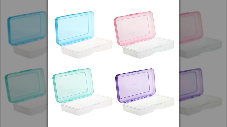 Four Dollar Tree pencil boxes