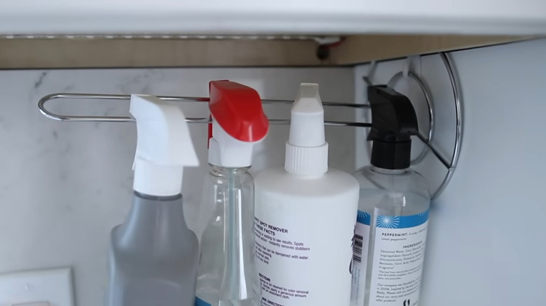 cleaning spray holder 