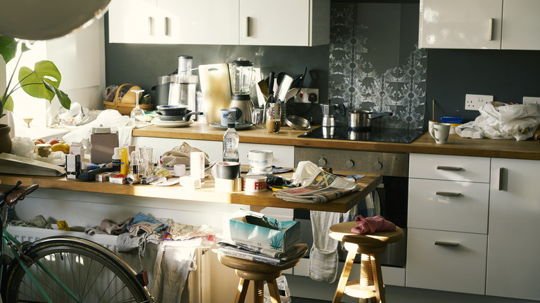 messy kitchen