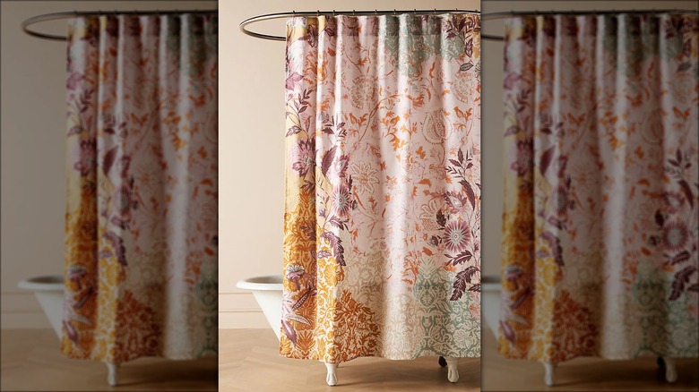 Kye floral shower curtain