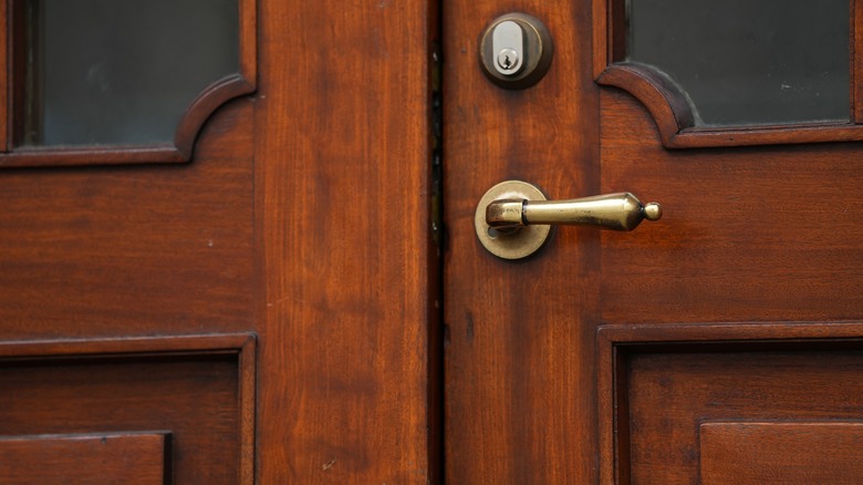 Bronze exterior doorknob