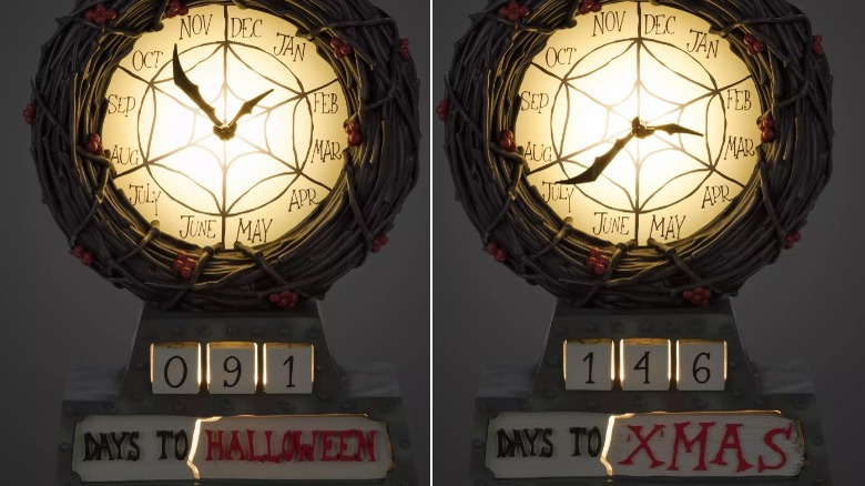 Creepy advent countdown clocks