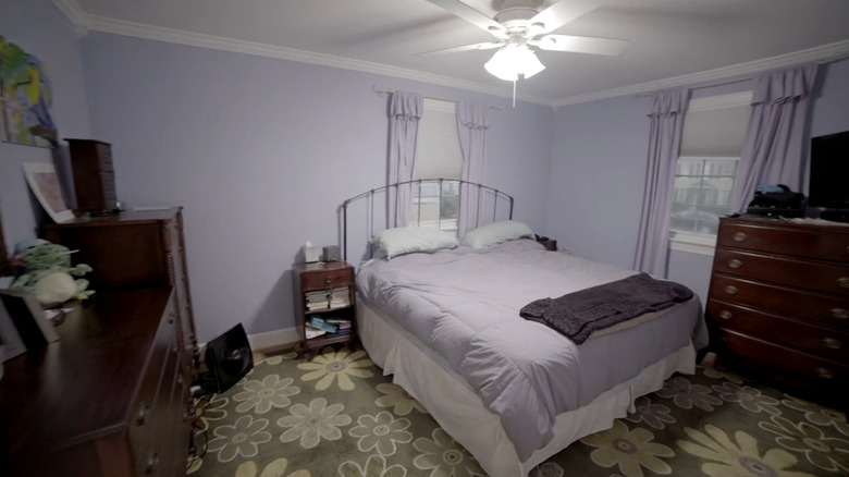 purple master bedroom