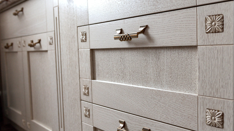 cabinetry with ornate details