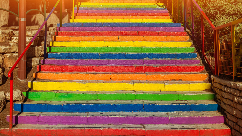 Colorful staircase