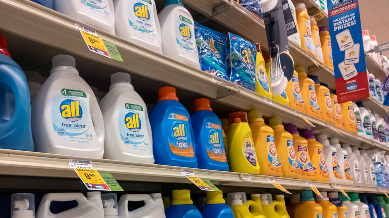 All detergent on store shelves