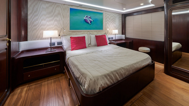 Owner's room on yacht