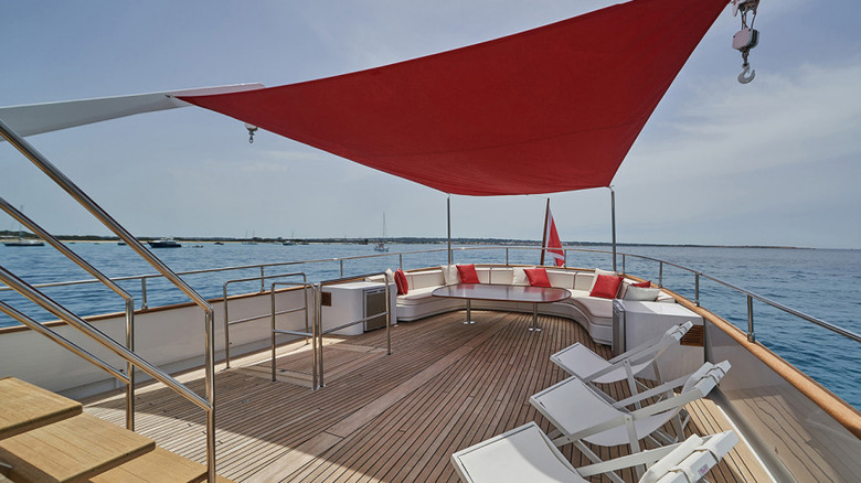 Deck on Bowie's Yacht