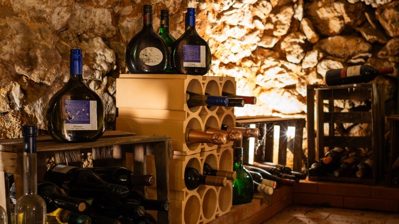 Wine cellar in basement