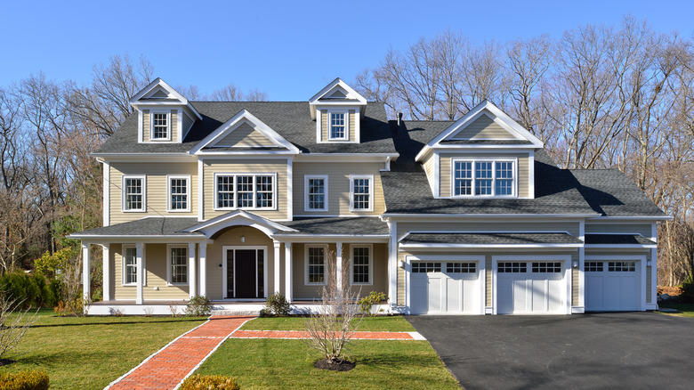 large home with front porch