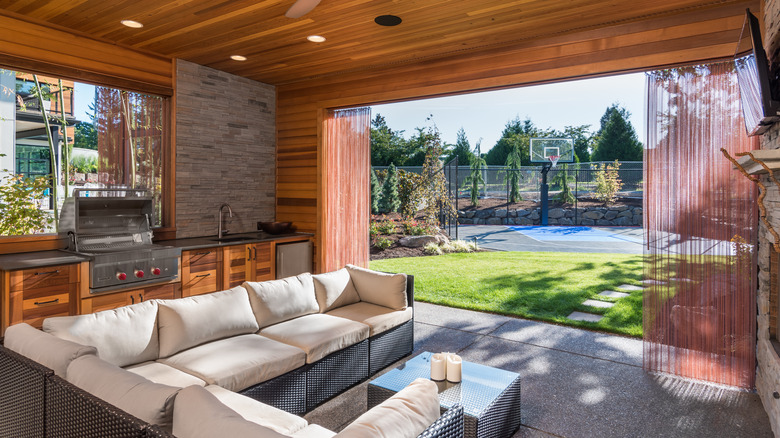 covered patio in warm climate