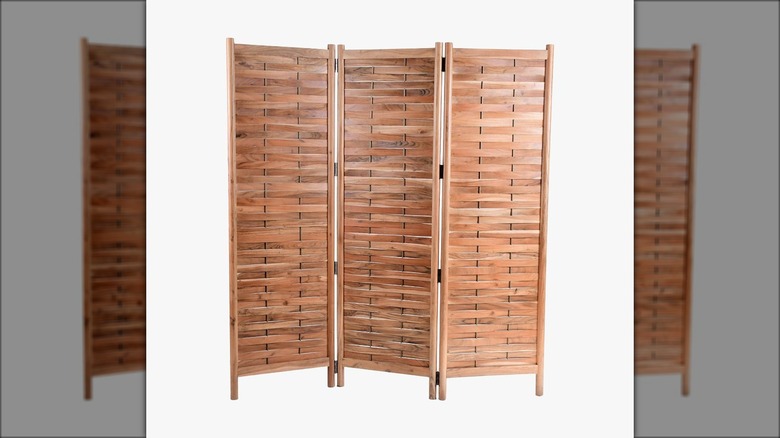 wooden screen room divider