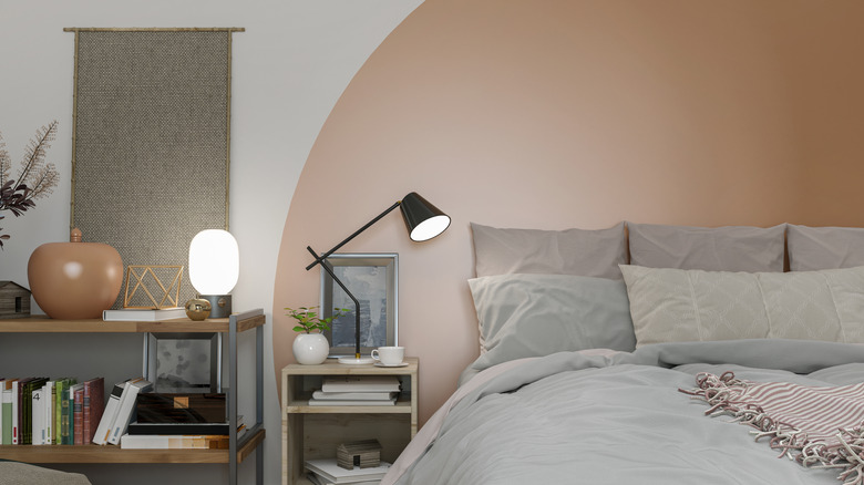 bedroom with muted colors