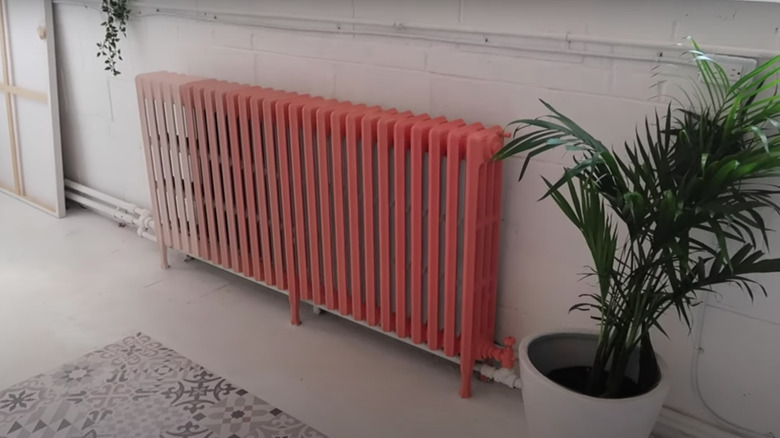 Ombré pink radiator