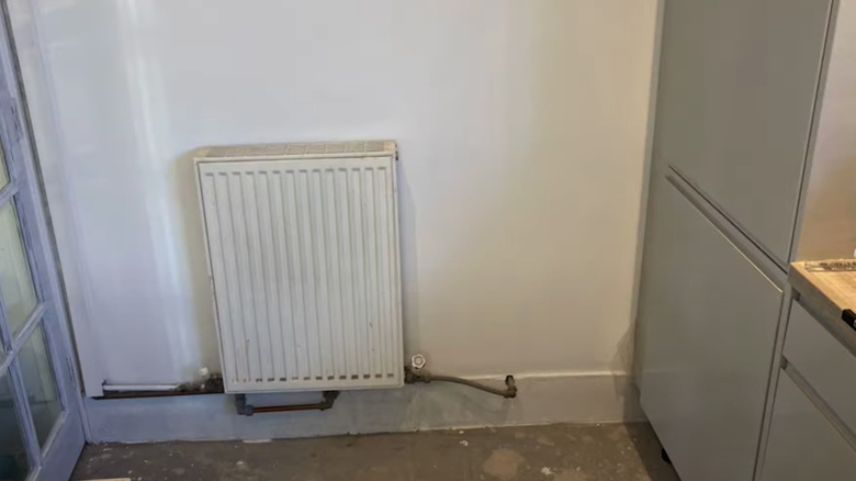 Small white radiator 