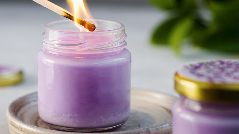 Lavender candle