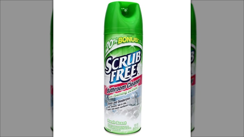 A product photo of Dollar Tree's Scrub Free Bathroom Cleaner