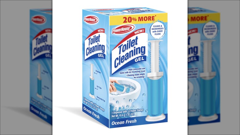 A product photo of Dollar Tree's Power House Toilet Cleaning Gel