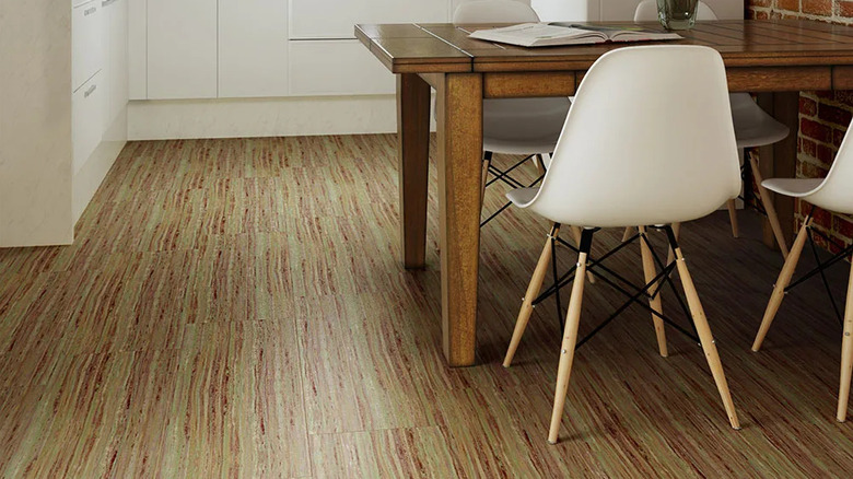 waterproof click and lock linoleum under kitchen table