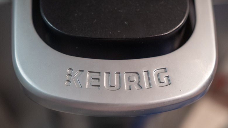 close up of keurig