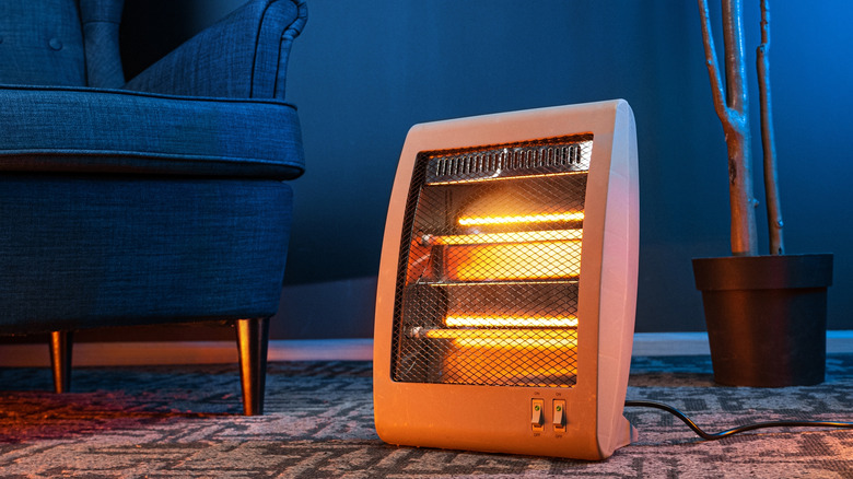 An open space heater