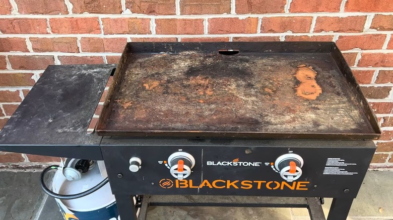 rusty Blackstone griddle