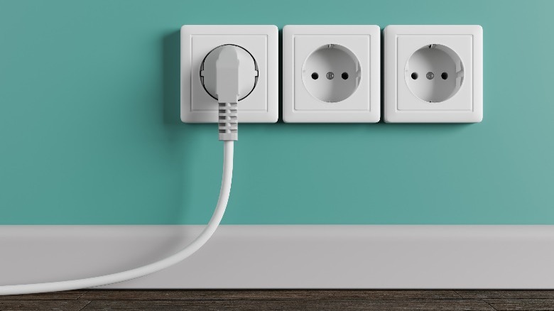 Modern electric outlets in home 