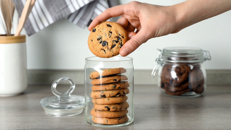 person holding cookie