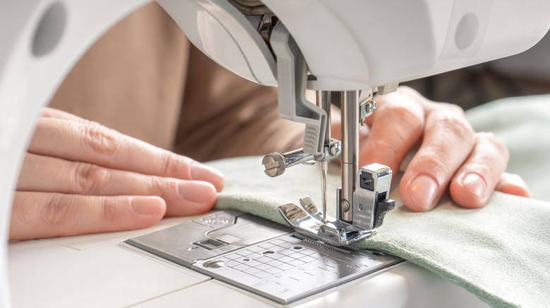 person sewing