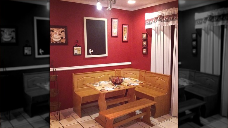 Plump chef themed dining nook