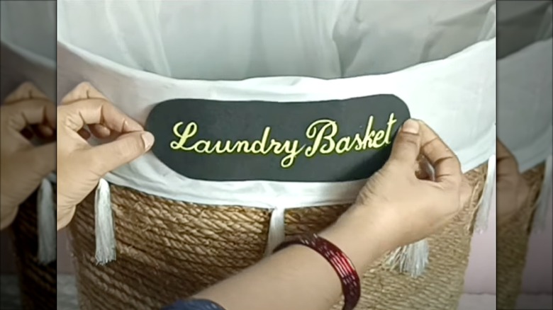 DIY laundry basket