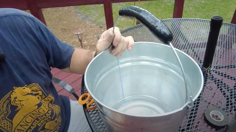 DIY electrical tape bucket handle