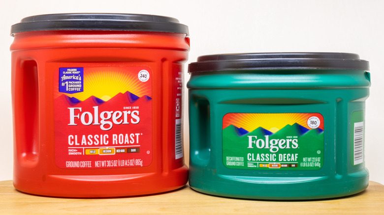 Folgers coffee containers