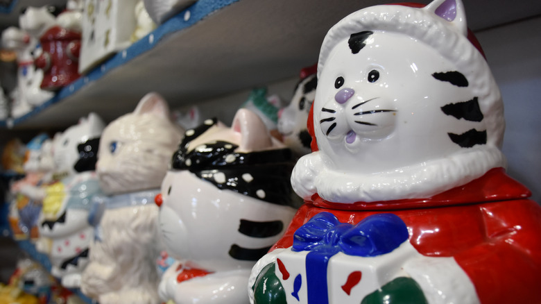 vintage cat cookie jars