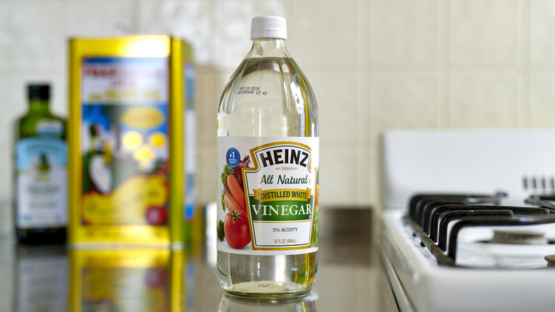 Bottle of white vinegar