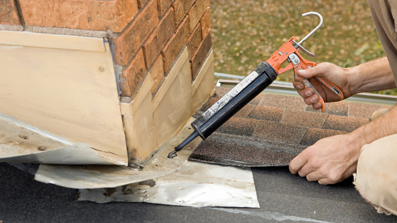 installing flashing around chimney