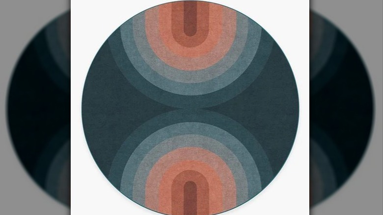 teal rug