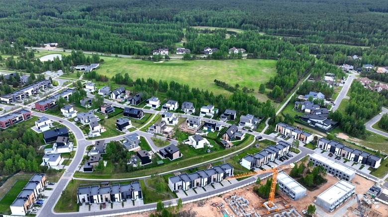 group of townhouses