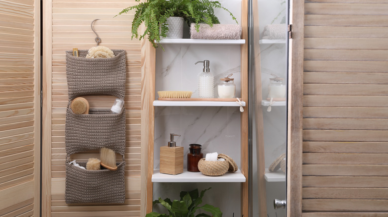 Storage in a bathroom