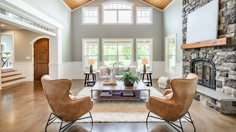 Large cozy luxury living room