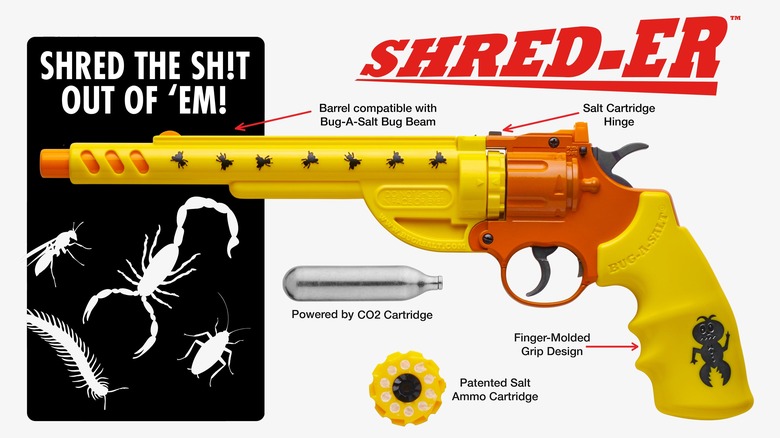 A product page for the Bug A-Salt SHRED-ER