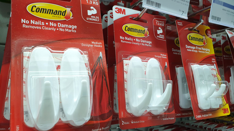 white Command Hooks in store