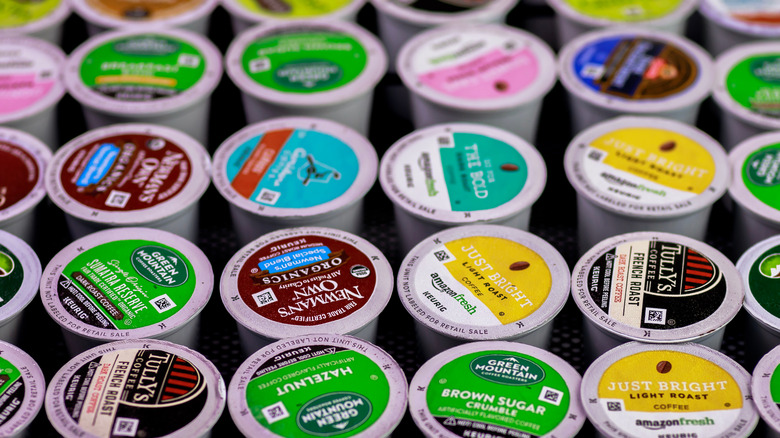 Rows of K-cups