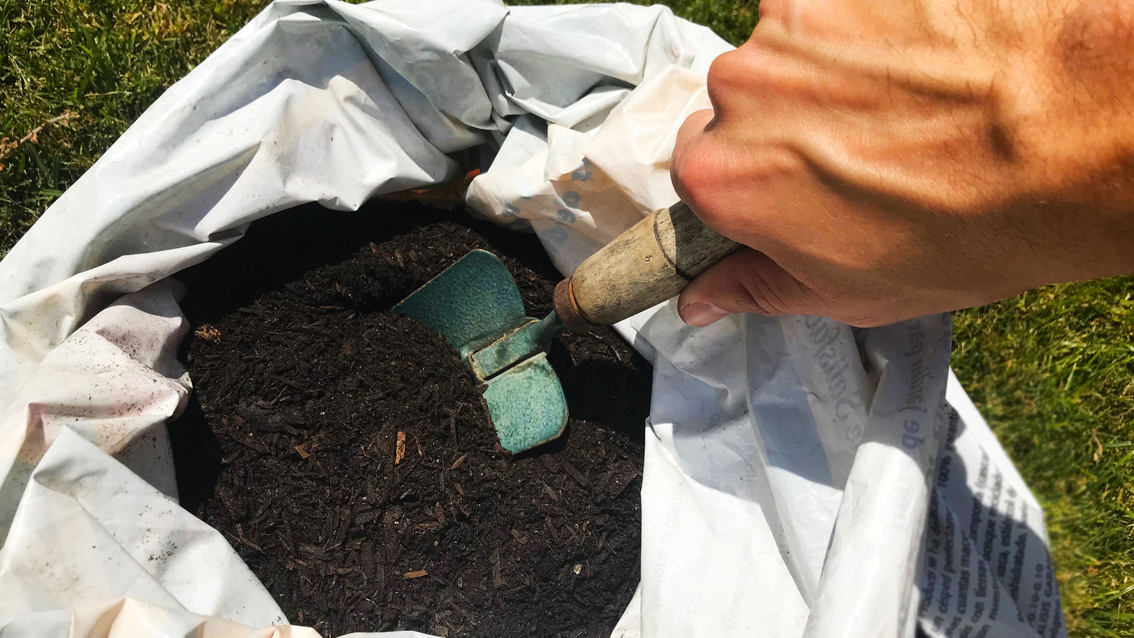 Hack for Emptying Soil Bags