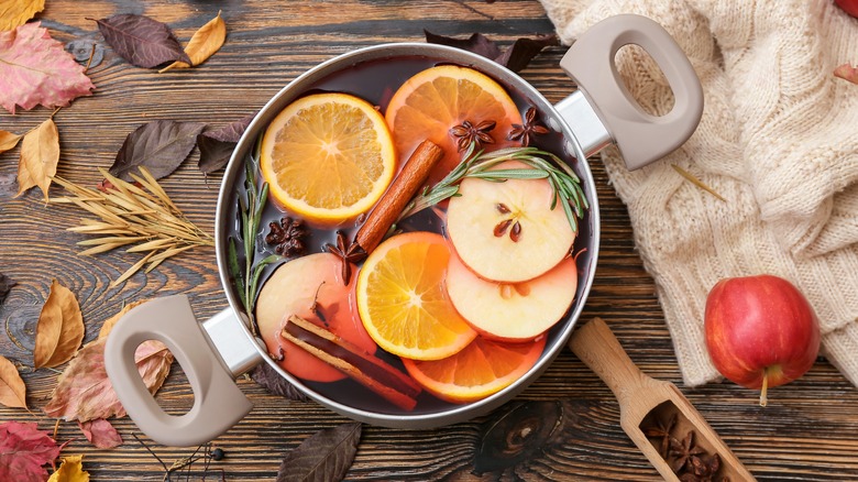 A pot of fall air freshener