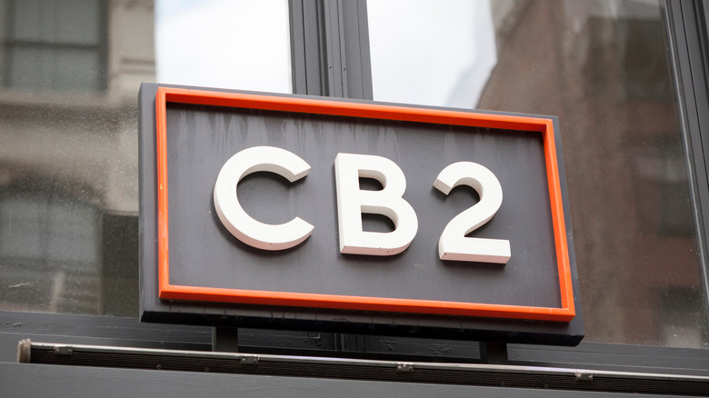 CB2 store sign