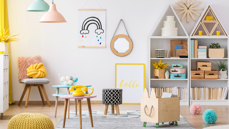 colorful kids playroom