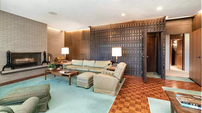 Living room of Michigan mansion