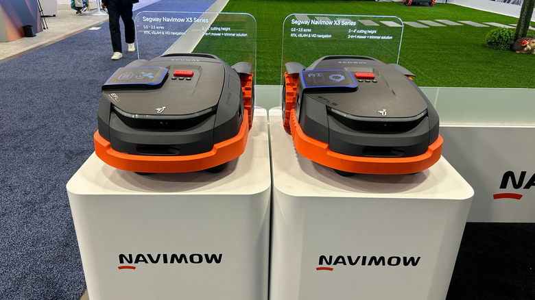 Photos of the Segway Navimow X3 Series at CES 2025.