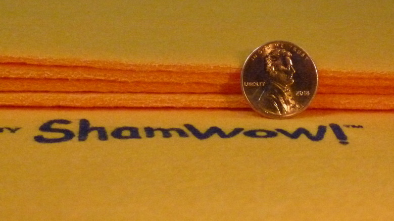 Thickness of the ShamWow cloths